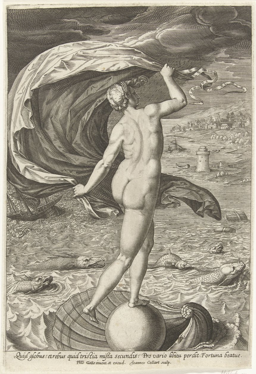 Fortuin (Fortuna) od Jan Collaert (II)