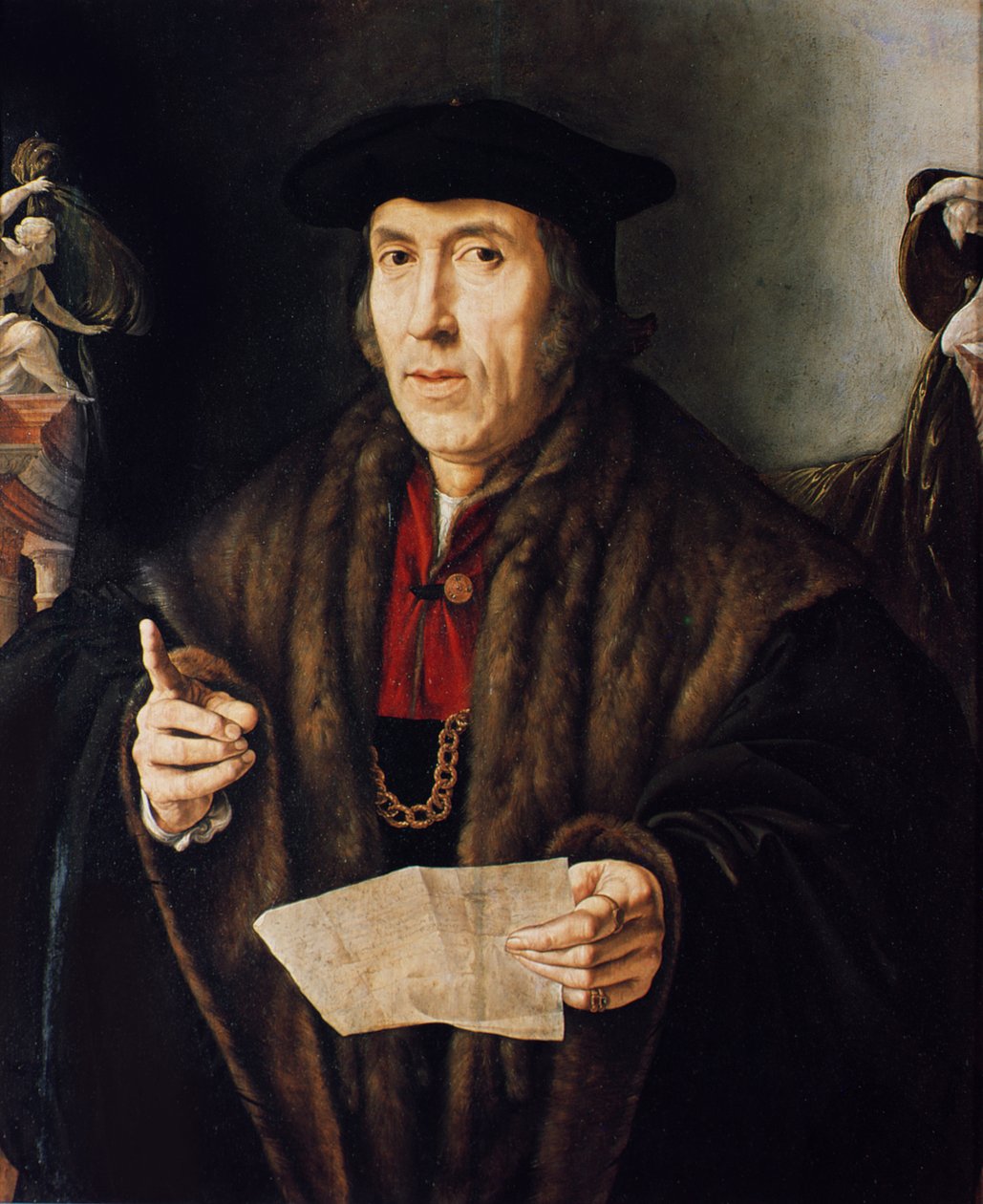 Portrét muže, možná soudce John More, otec sira Thomase More (1478-1535) od Jan Cornelisz Vermeyen