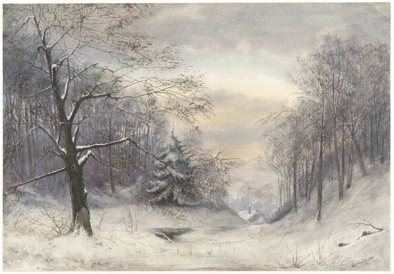zimní krajina od Jan Daniël Cornelis Carel Willem baron de Constant Rebecque