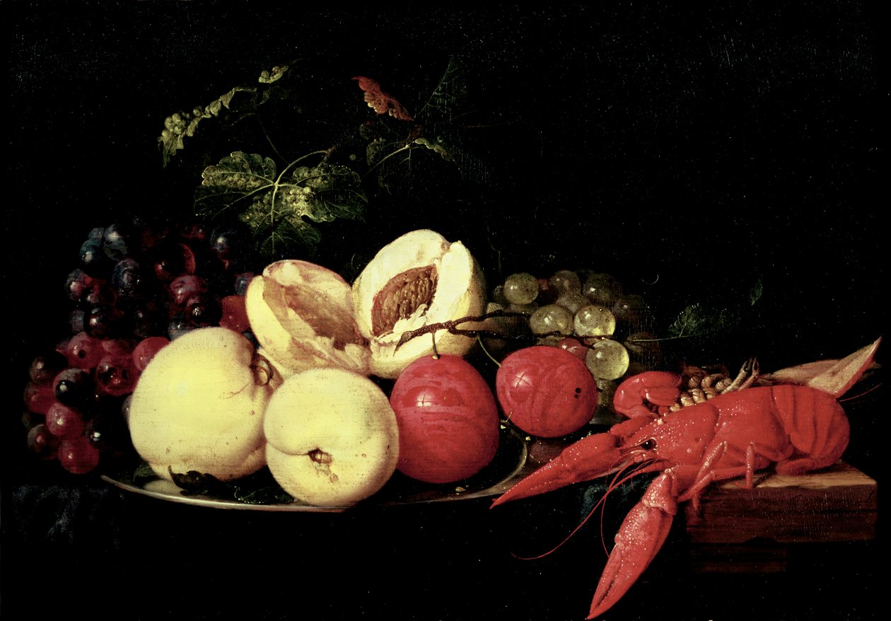 Zátiší ovoce s humrem od Jan Davidsz de Heem