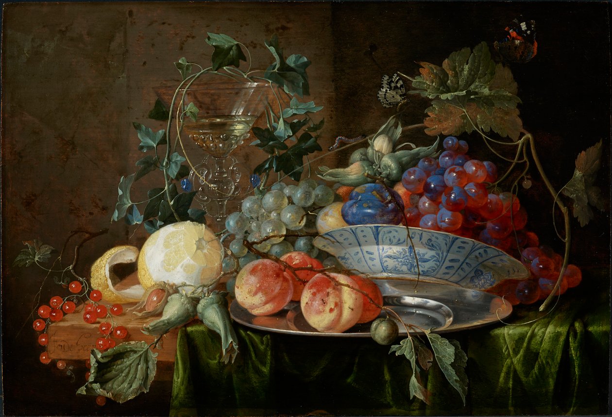 Zátiší s ovocem a sklenicí à la mode de Venise, cca 1652. od Jan Davidsz de Heem