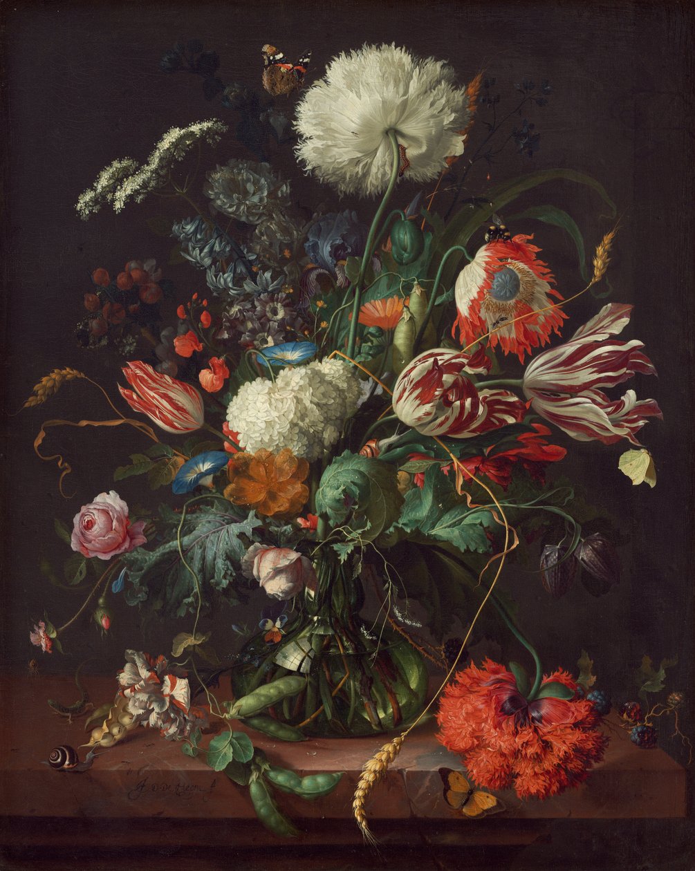 Váza s květinami od Jan Davidsz. de Heem