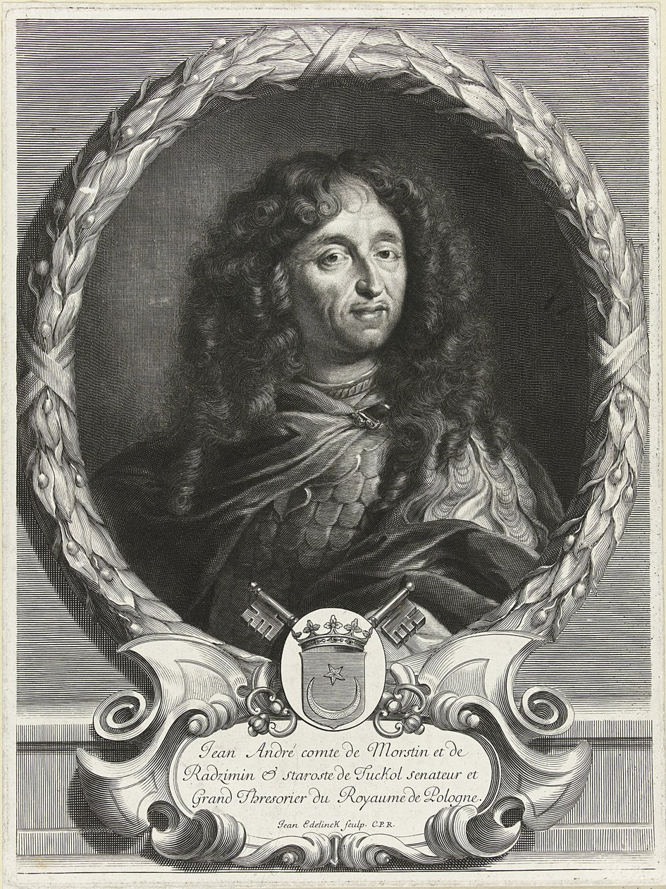 Portrét básníka Jana Andrzeje Morsztyna 1621-1693, 70. léta 17. století od Jan Edelinck