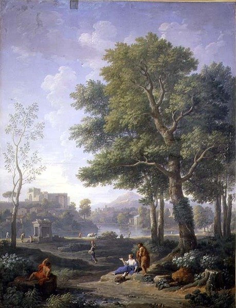 Capriccio pohled s belvedere od Jan Frans van Bloemen