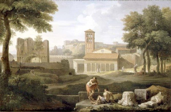 Pohled na Tivoli od Jan Frans van Bloemen