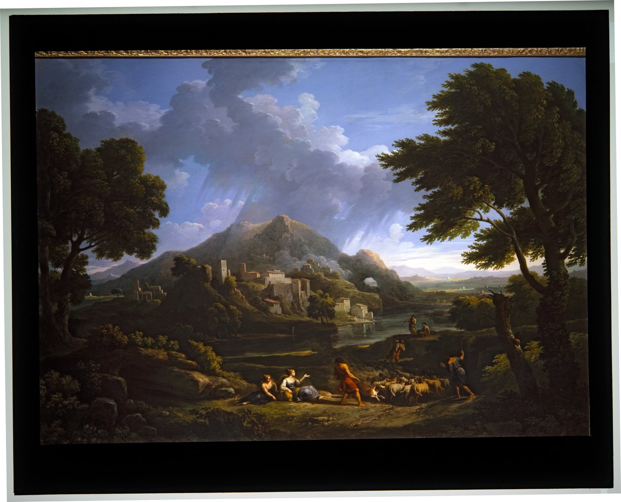 Krajina A Temporale in the campagna (plátno) od Jan Frans van (1662 1749) Bloemen