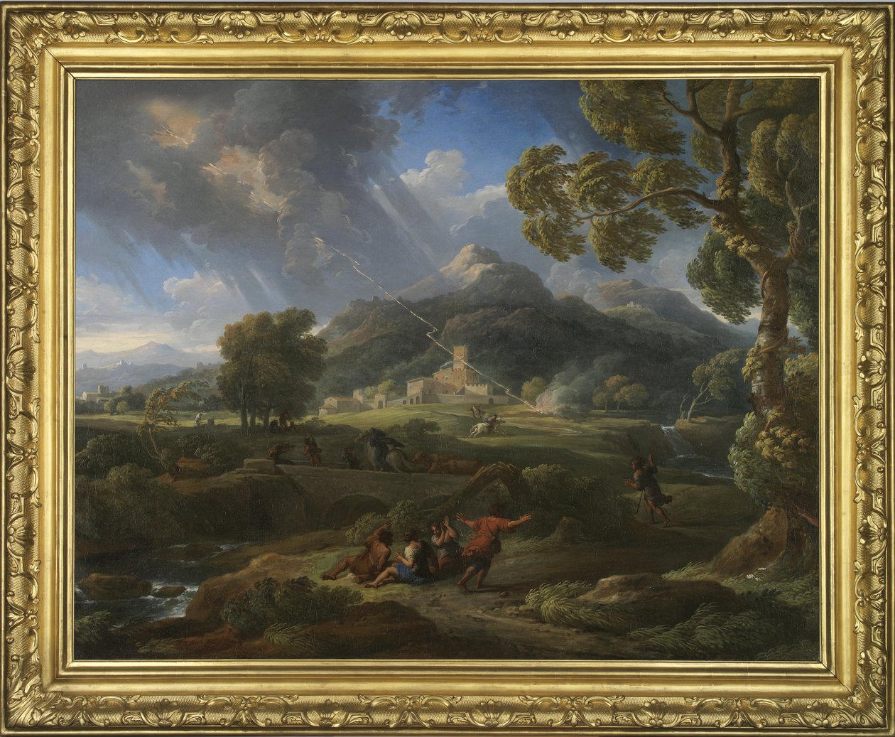 Hurikán na římském venkově, 1725-49 od Jan Frans van Bloemen