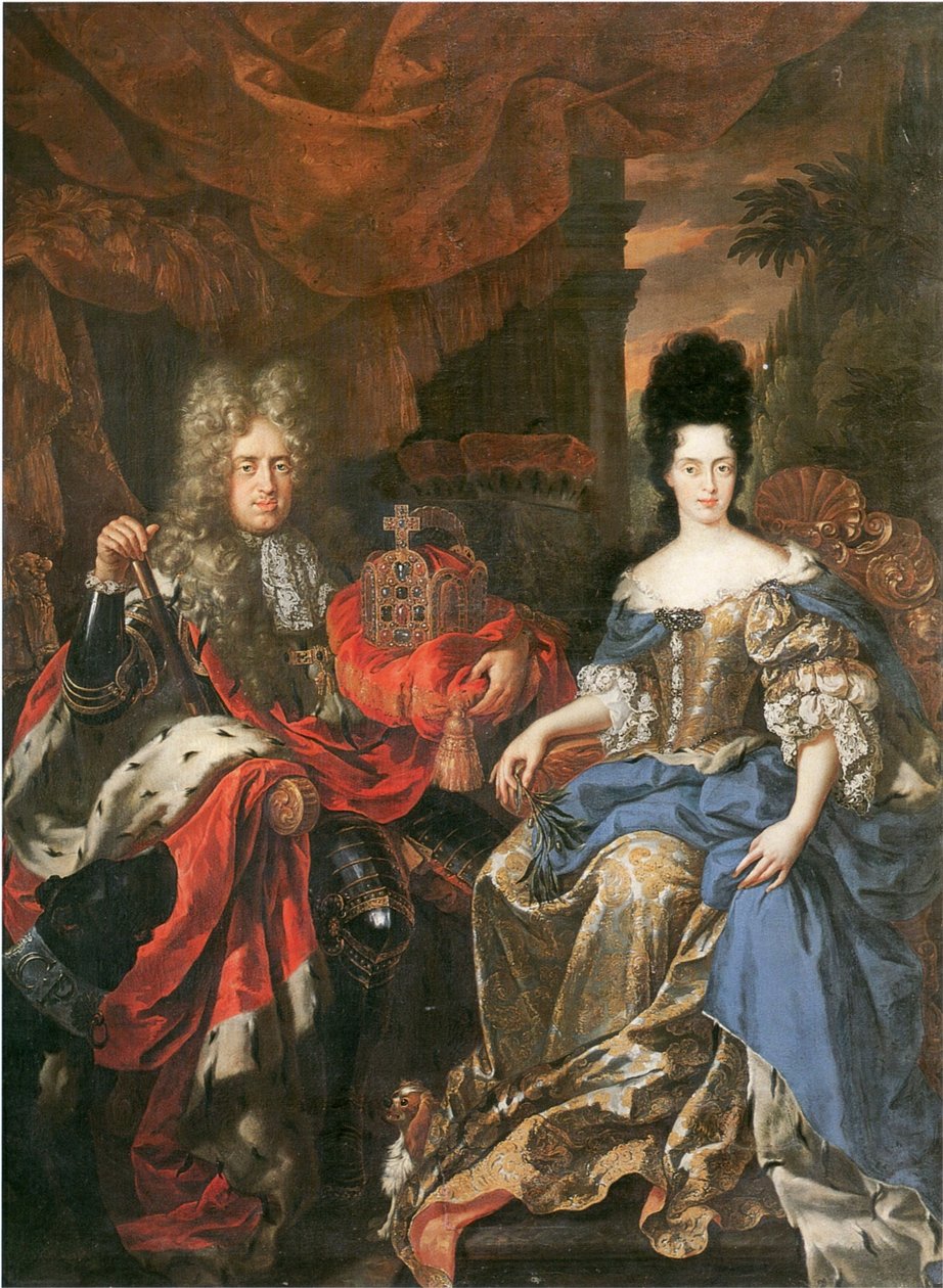 Německy: Doppelbildnis Johann Wilhelm von der Pfalz und Anna Maria Luisa de
