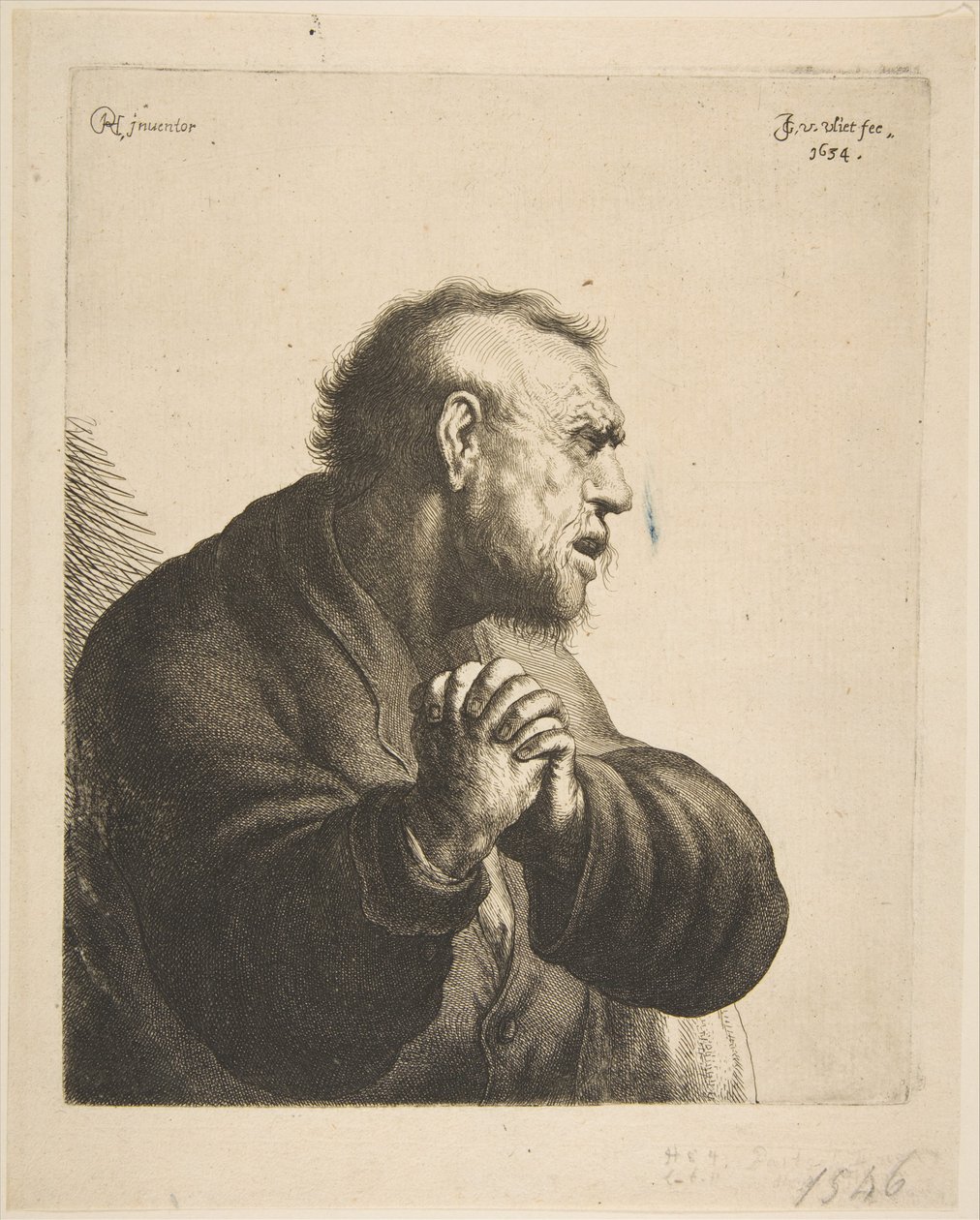 Truchlící muž, 1634. od Jan Georg van Vliet