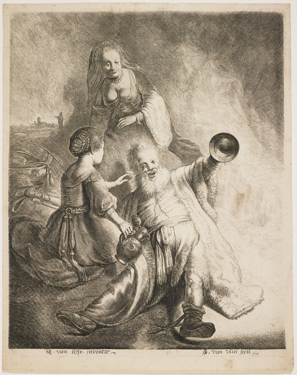 Lot a jeho dcery, 1631 od Jan Georg van Vliet