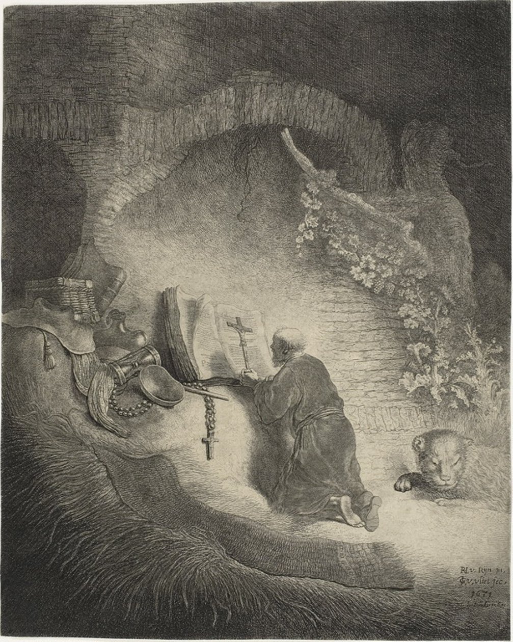 Svatý Jeroným od Jan Georg van Vliet