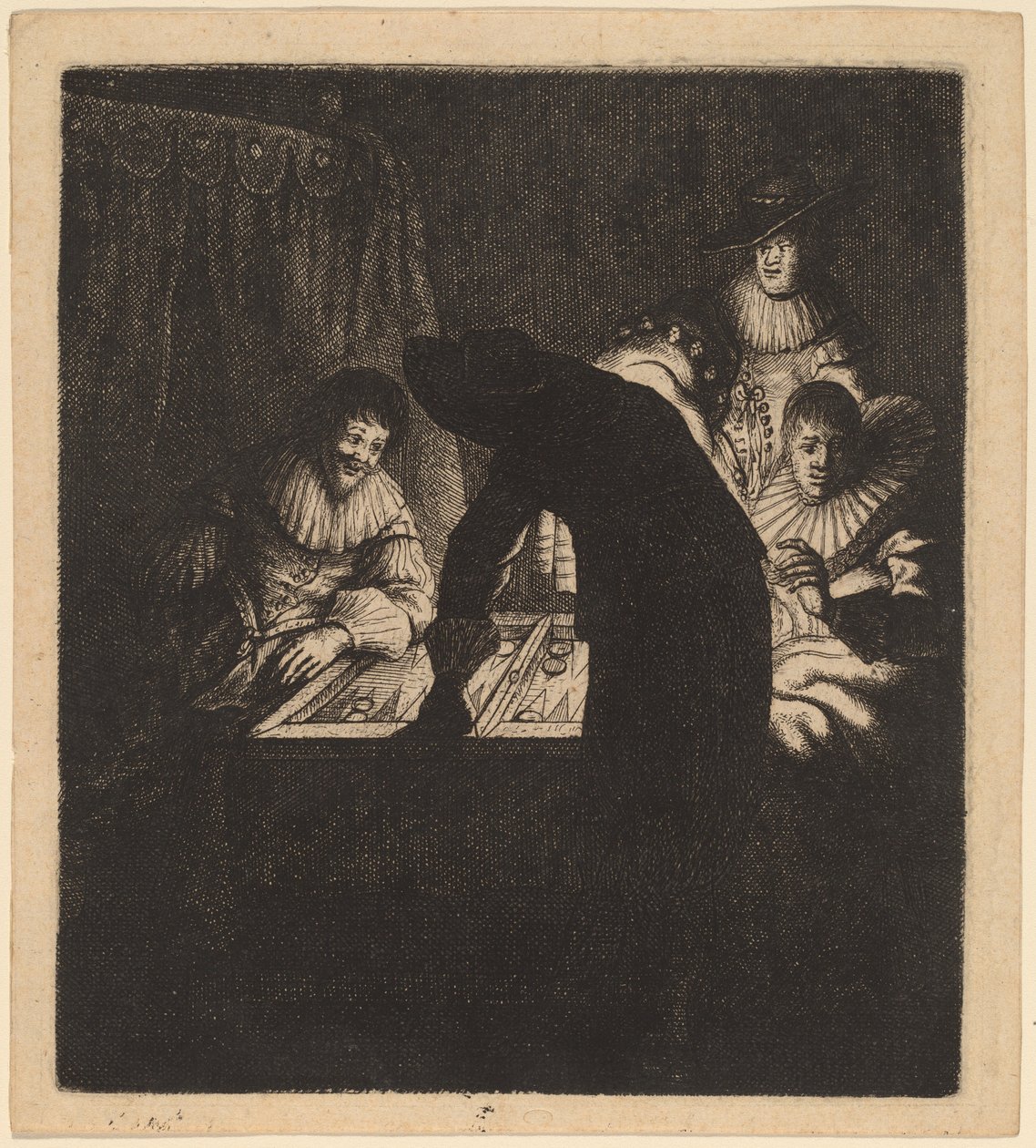 Hráči backgammonu, c. 1630. od Jan Georg van Vliet