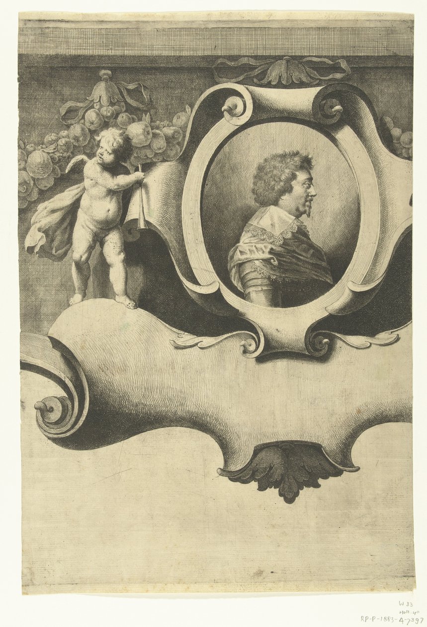Obléhání Bredy (list s portrétem Frederika Hendrika), 1637 od Jan Gerritsz. van Bronckhorst