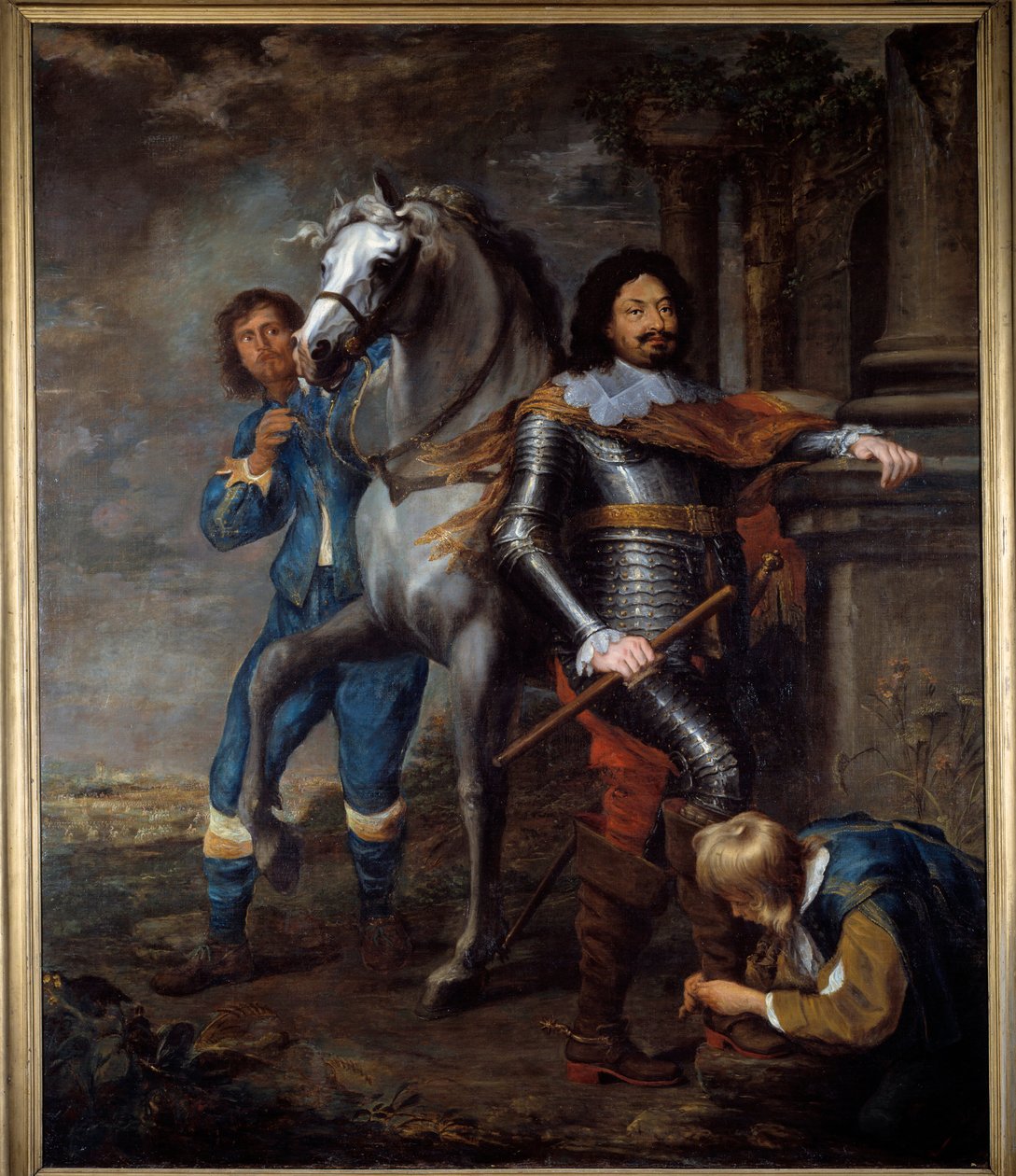 Generál Ottavio Piccolomini (1599-1656) Obraz Jana Van Bronckhorsta (1603-1662) Slunce ze 17. století. 2,72x2,37 m Bayonne, Musee Bonnat od Jan Gerritsz. van Bronckhorst
