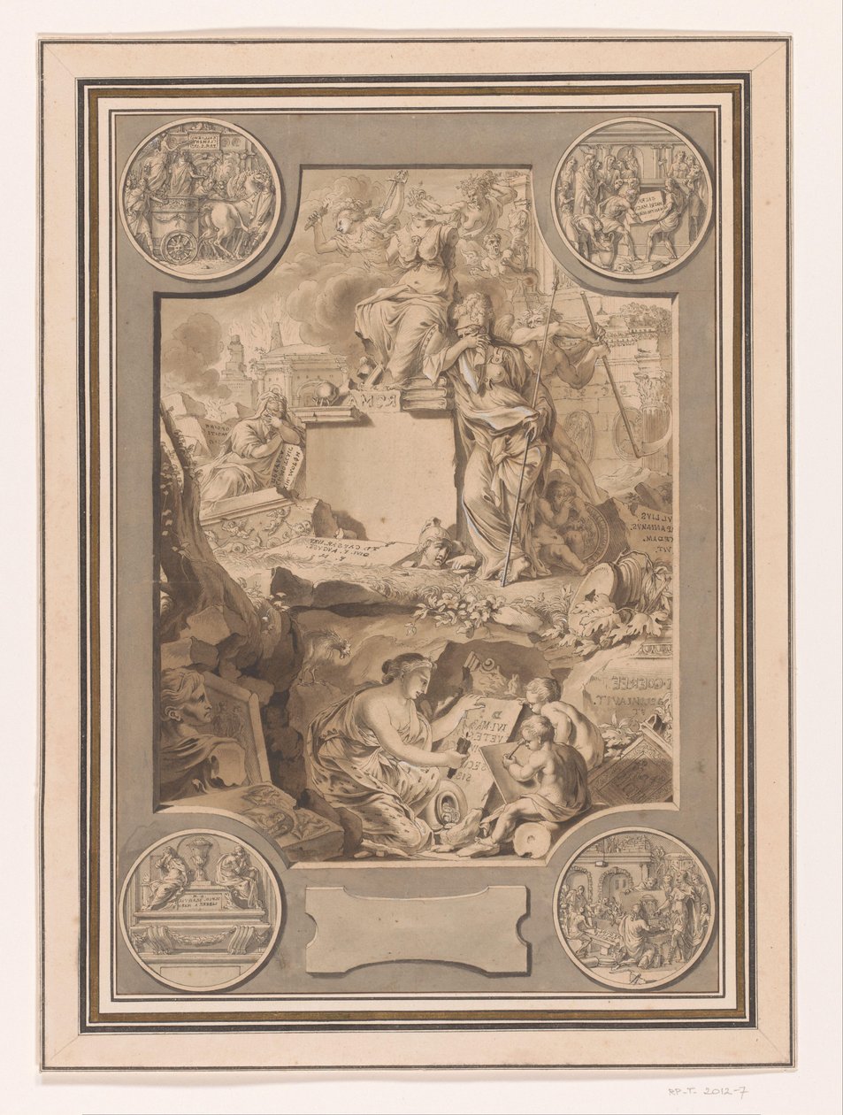 Design Frontispiece od Corpus Inscriptionum od Jan Goeree