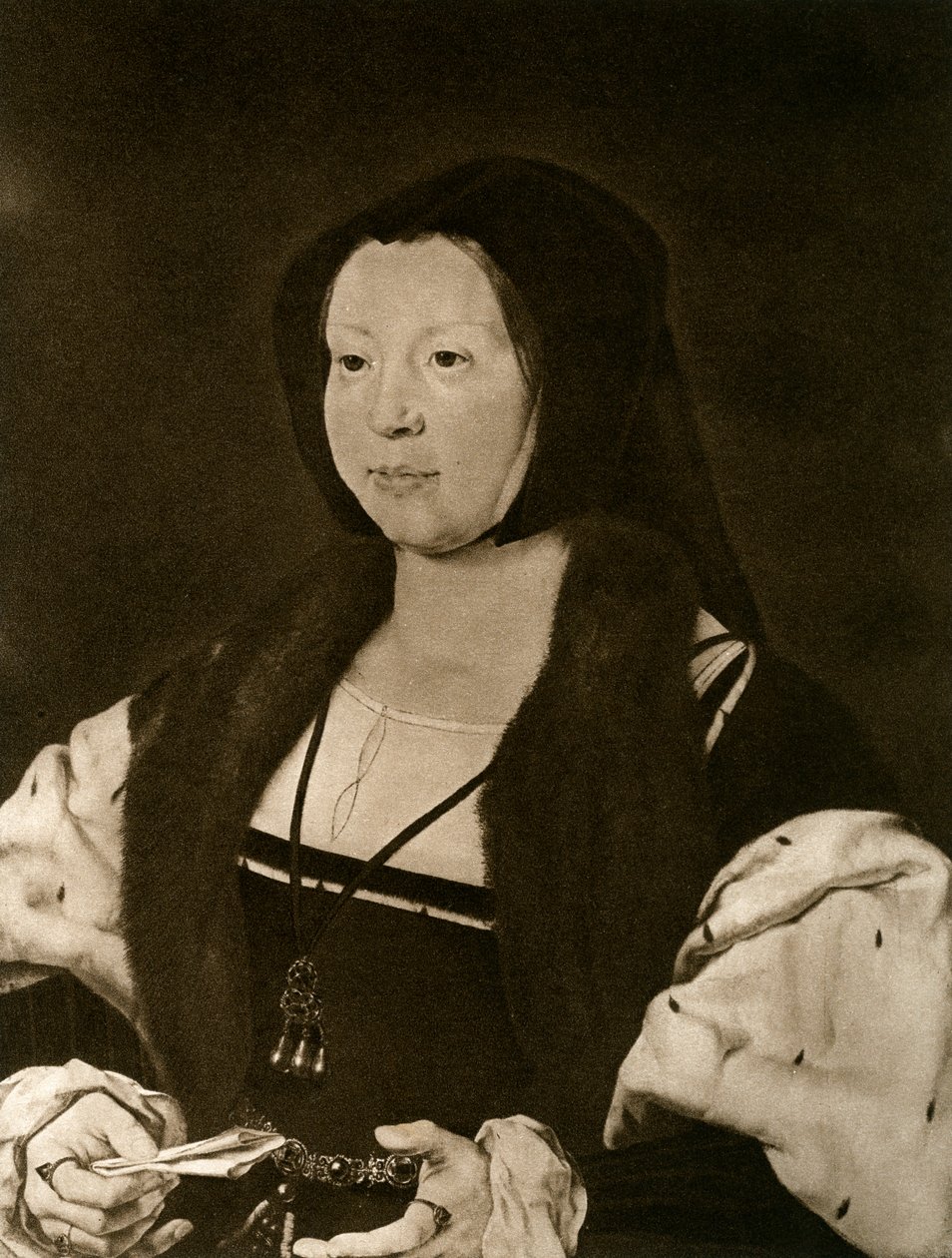 Anne, Marquise de Veere, manželka Adolphe De Bourgogne, 1927 od Jan Gossaert