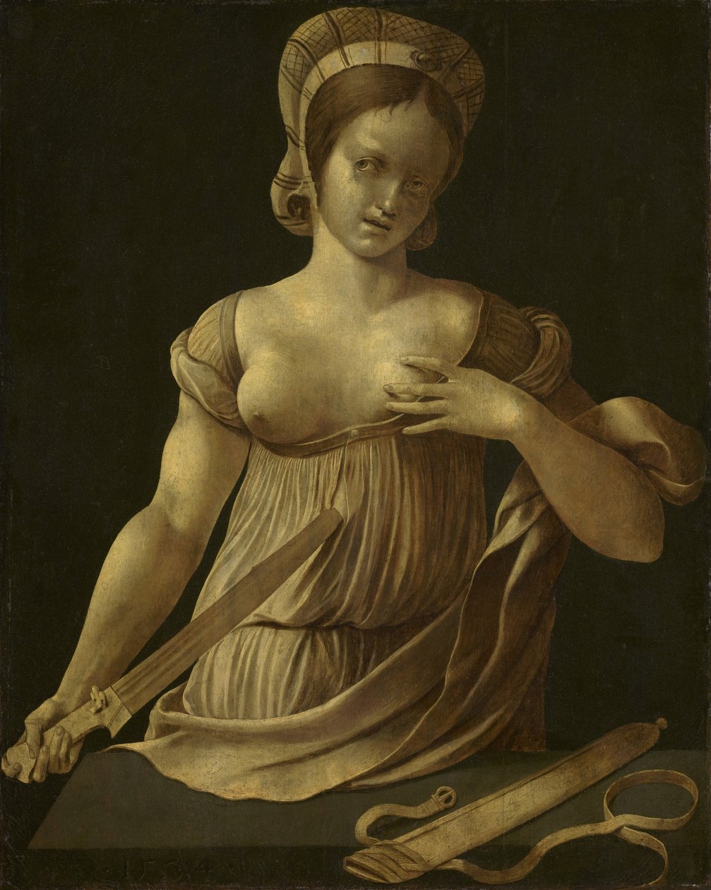 Lukrécie, 1534 od Jan Gossaert