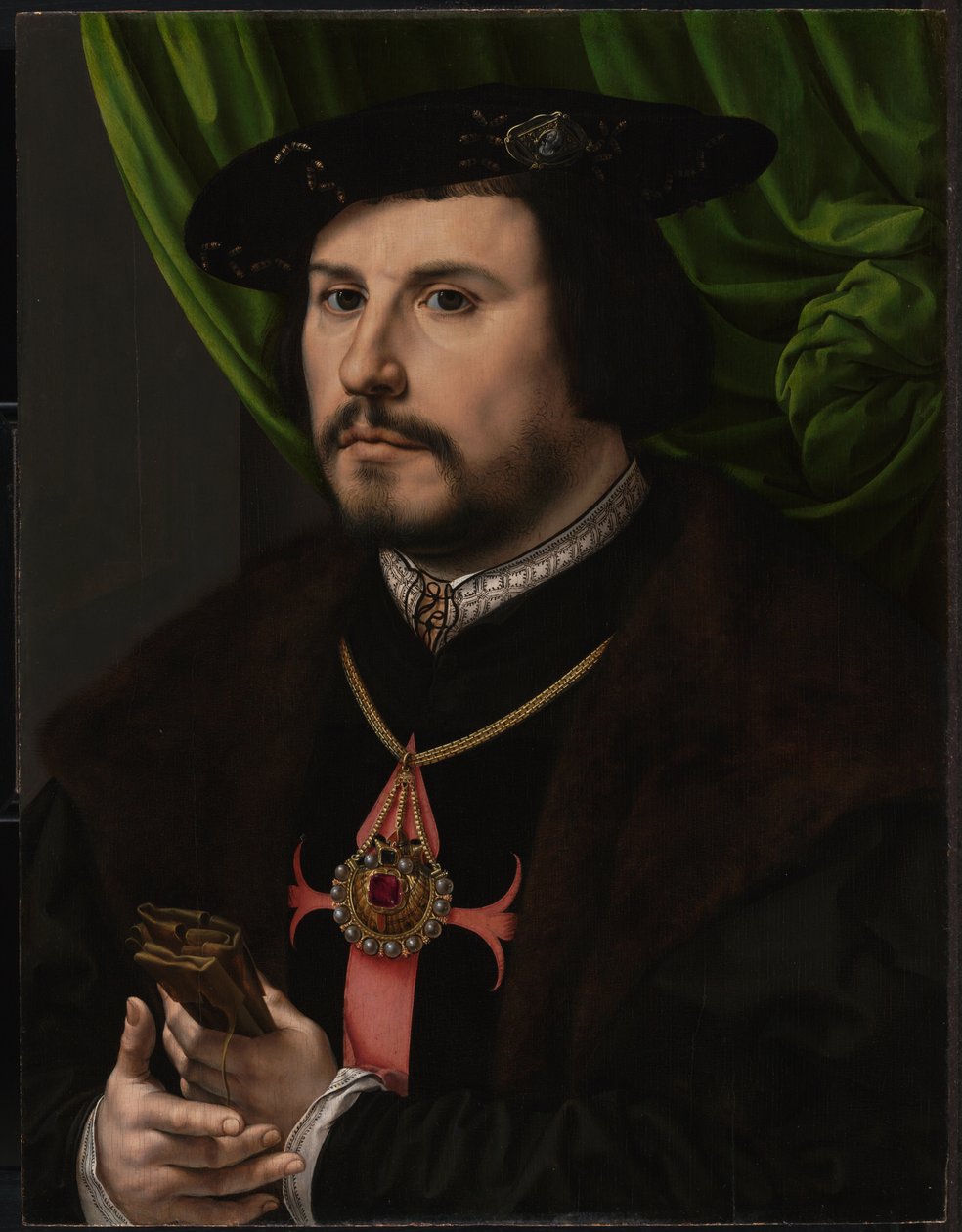 Portrét Francisca de los Cobos y Molina, cca 1530 od Jan Gossaert