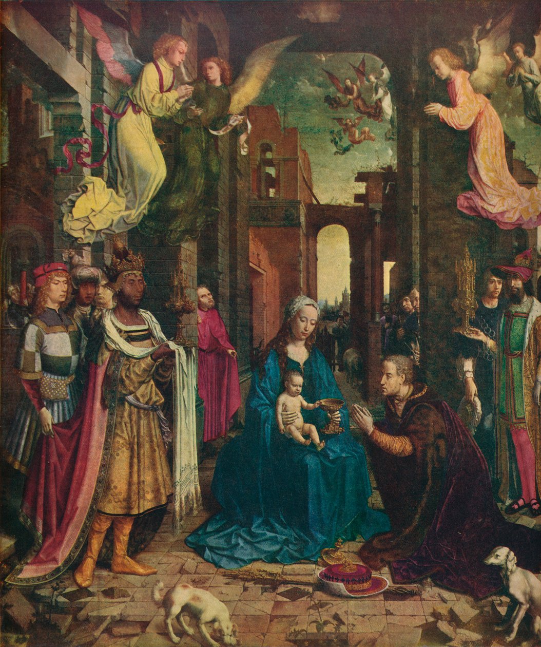 Klanění králů, c1510, 1912 od Jan Gossaert