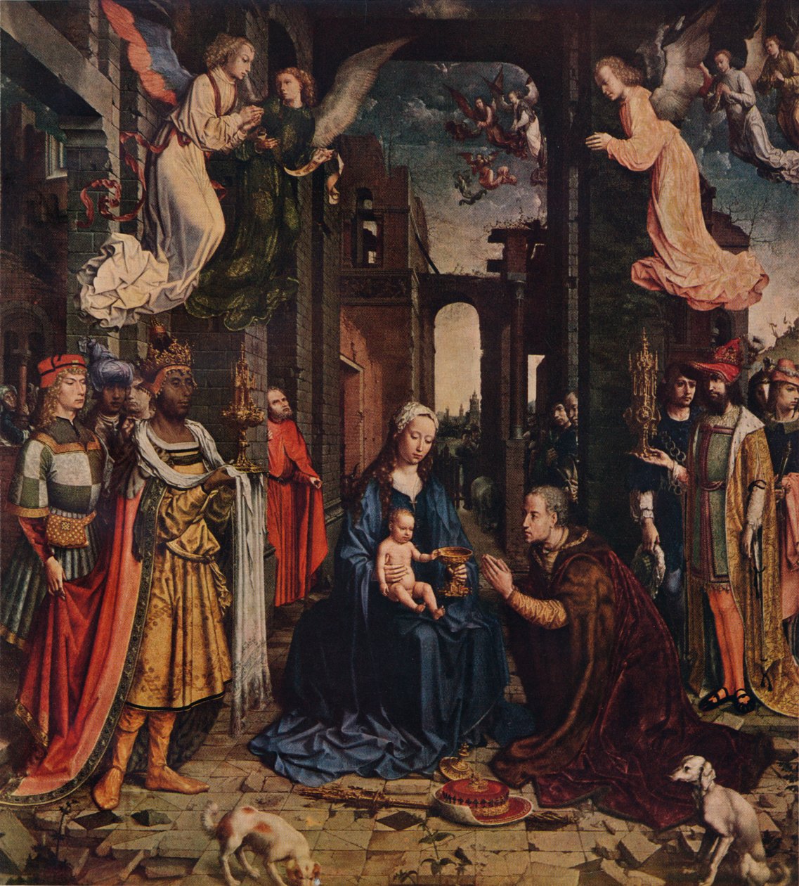 The Adoration of the Kings, c1510, 1938 od Jan Gossaert