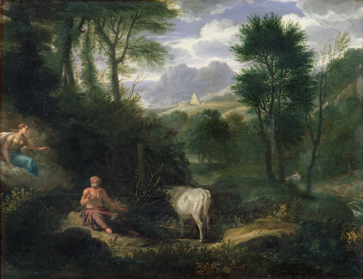 Zeus a Héra, konec 17. století od Jan Gotlief Glauber Myrtill
