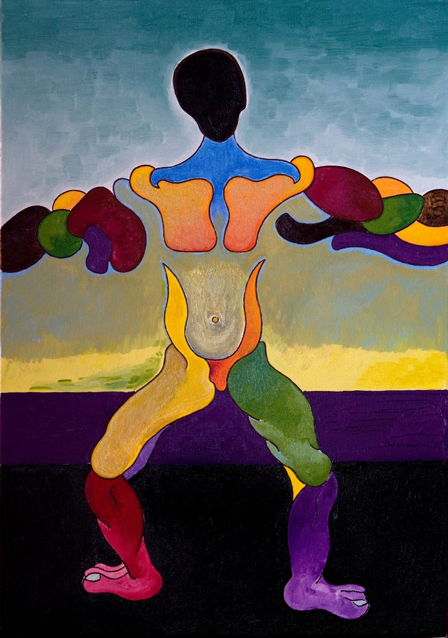 Ecce Homo: Věčný projekt domestikace testosteronu, 2007 (olej na plátně) od Jan Groneberg