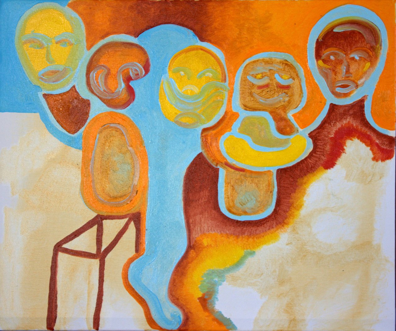 Eye Witnesses nr 1, 2009 (olej na plátně) od Jan Groneberg