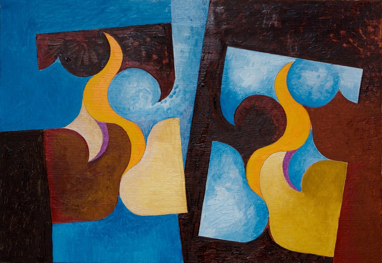Flames Licking Up, 2007 (olej na dřevě) od Jan Groneberg