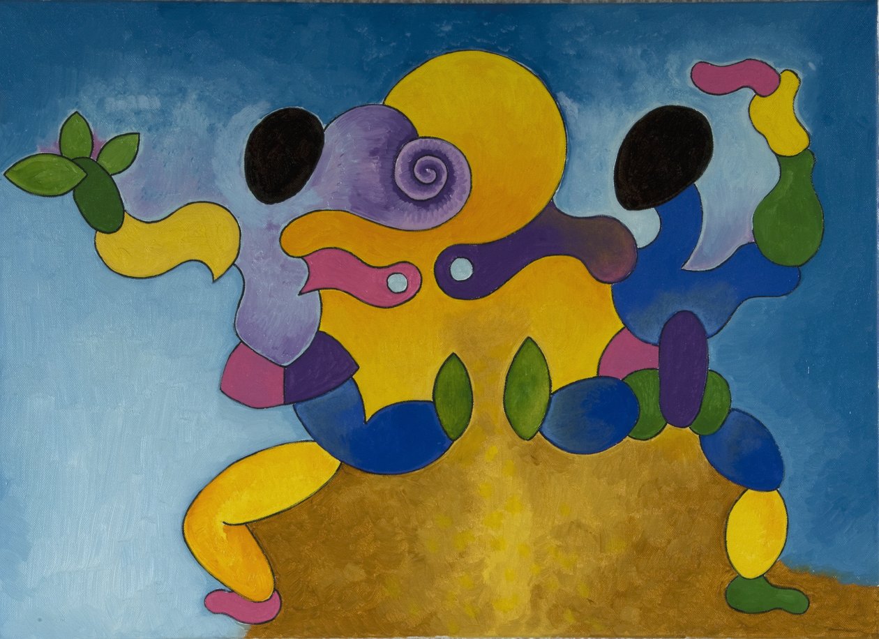 Mating Dance, 2007 (olej na plátně) od Jan Groneberg
