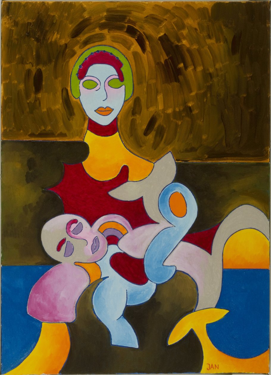Pieta, 2009 (olej na plátně) od Jan Groneberg