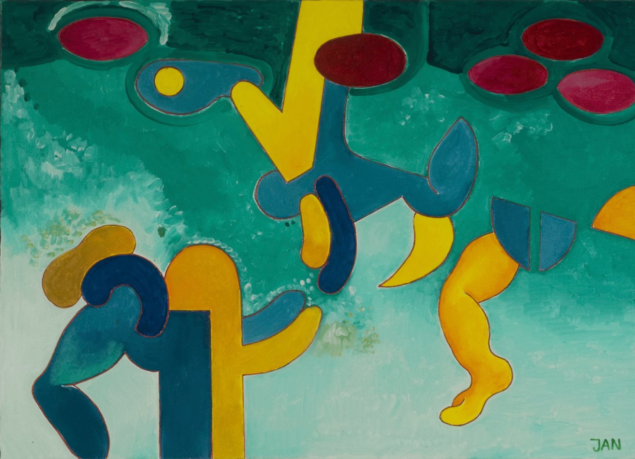 Pod vodou, 2009 (olej na plátně) od Jan Groneberg