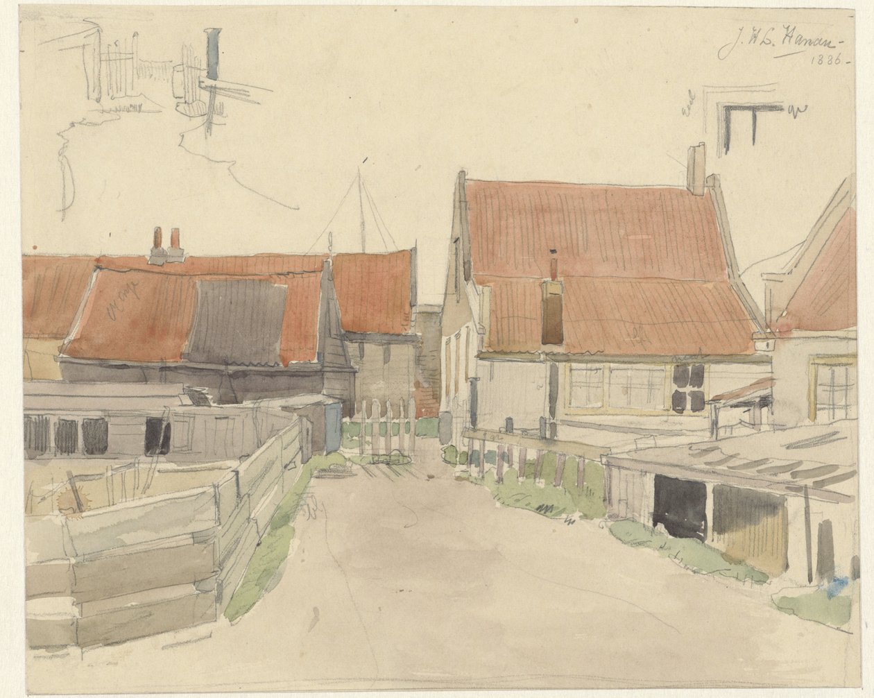Domy ve Vinkenbuurt, Amsterdam od Jan H.L. Hanau