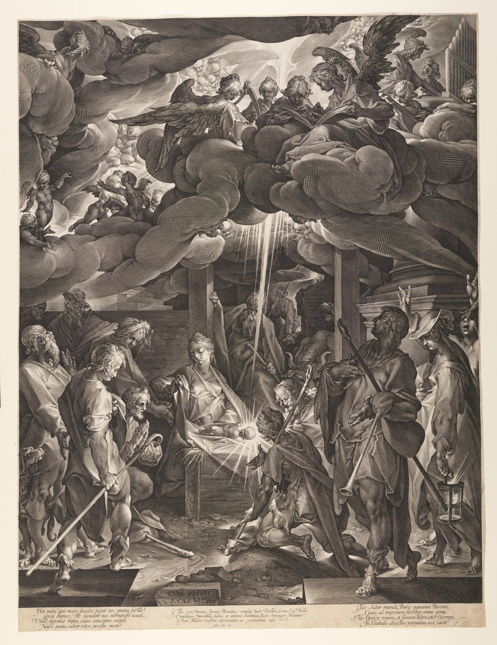 Klanění pastýřů od Jan Harmensz. Muller