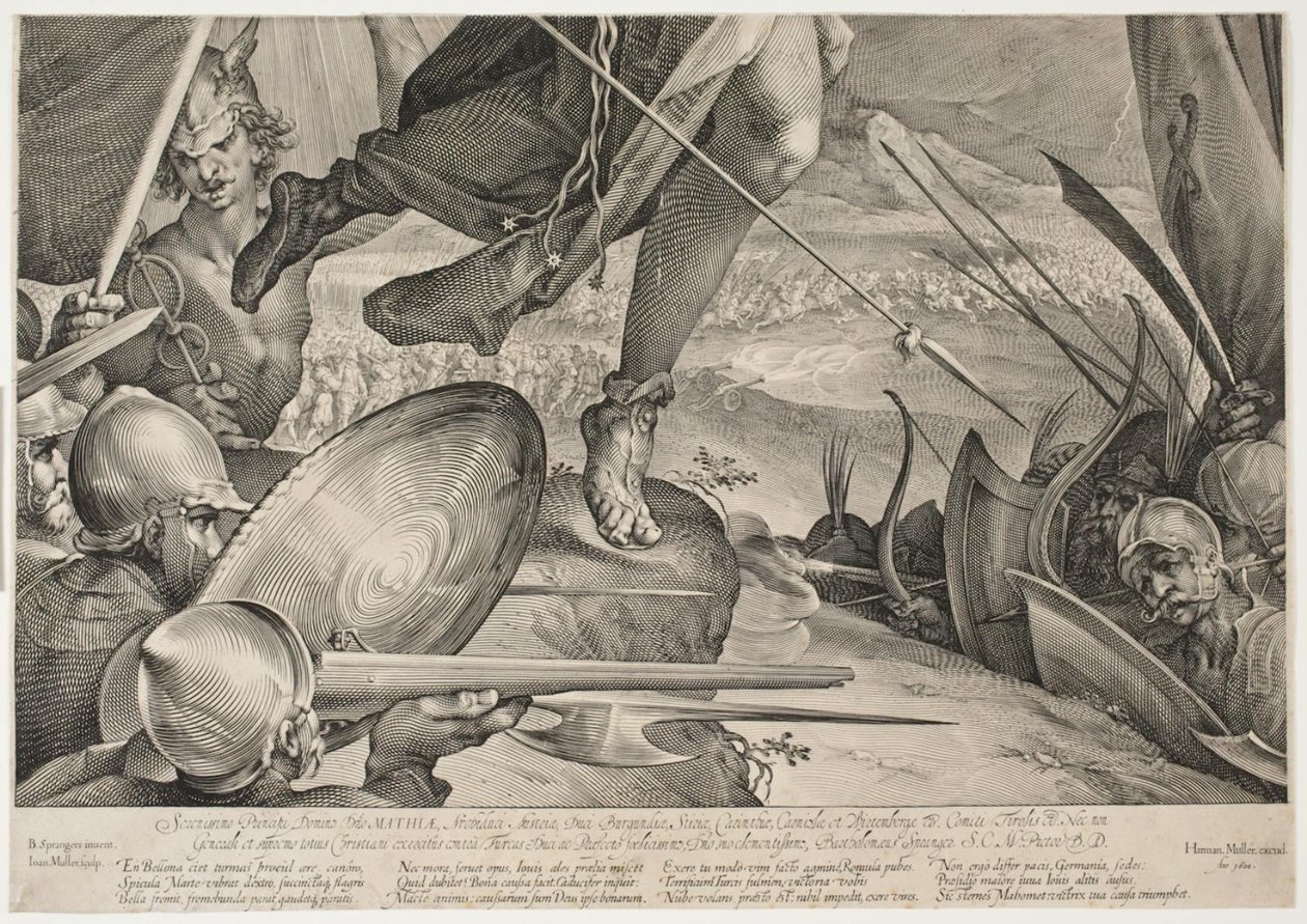 Bellona Pomoc císařově armádě při vítězství nad Turky od Jan Harmensz. Muller