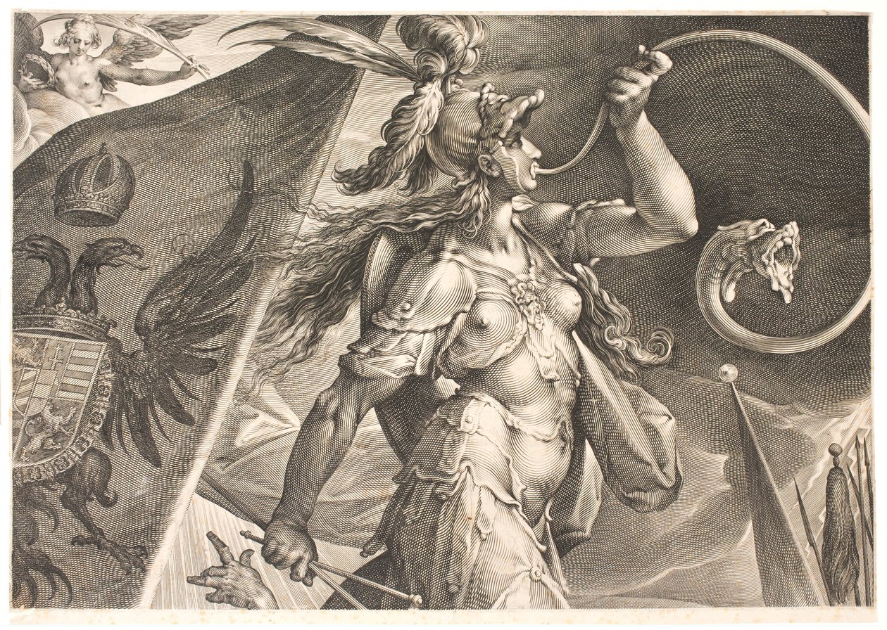 Bellona Pomoc císařově armádě při vítězství nad Turky od Jan Harmensz. Muller