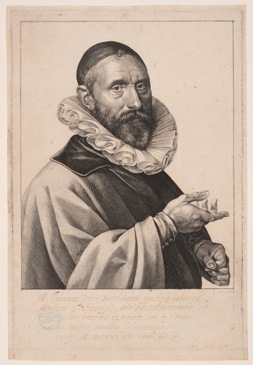 Jan Pietersz. Sweelinck, varhaník a skladatel v Amsterdamu od Jan Harmensz. Muller