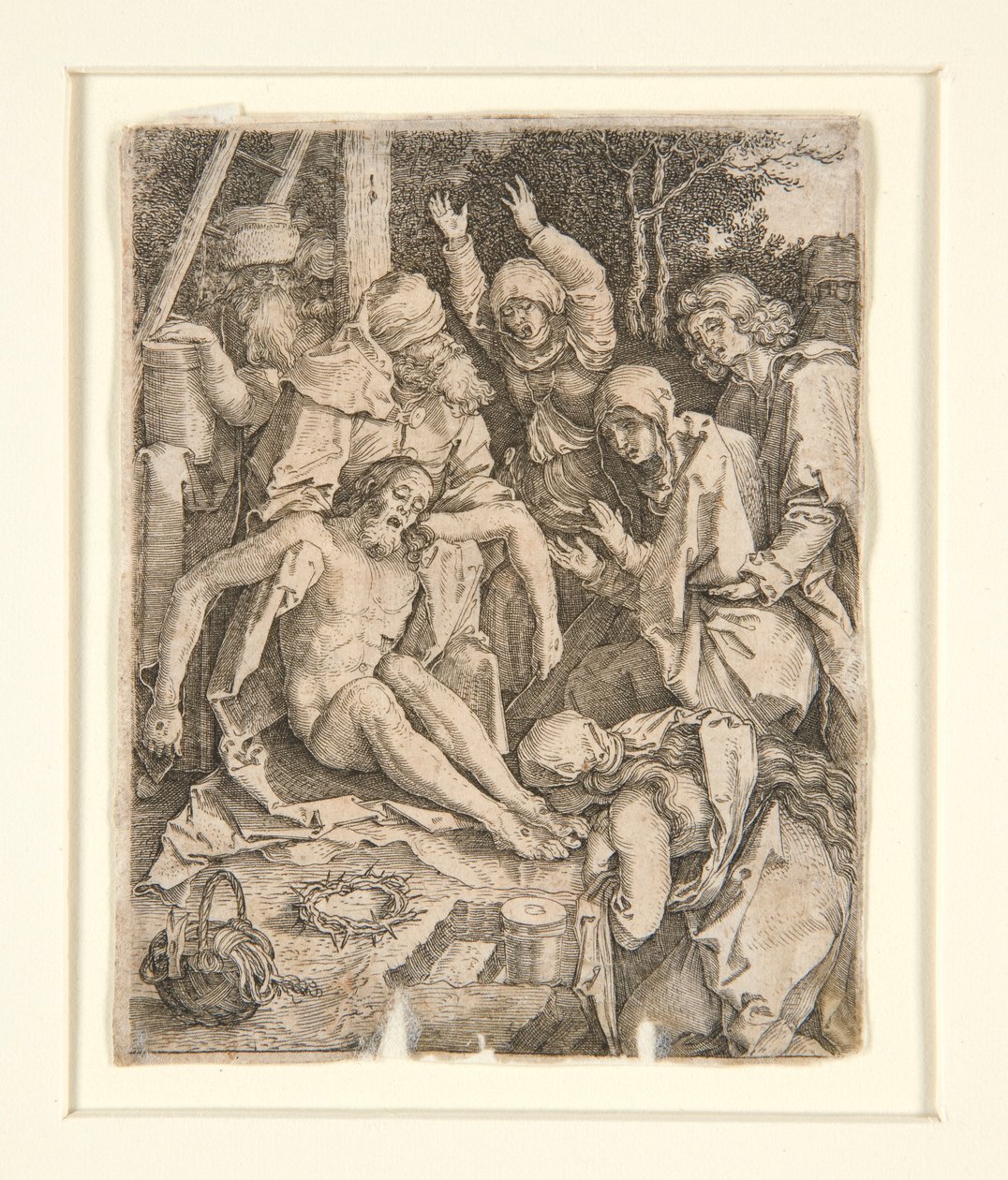 Nářek, z Umučení od Jan Harmensz. Muller