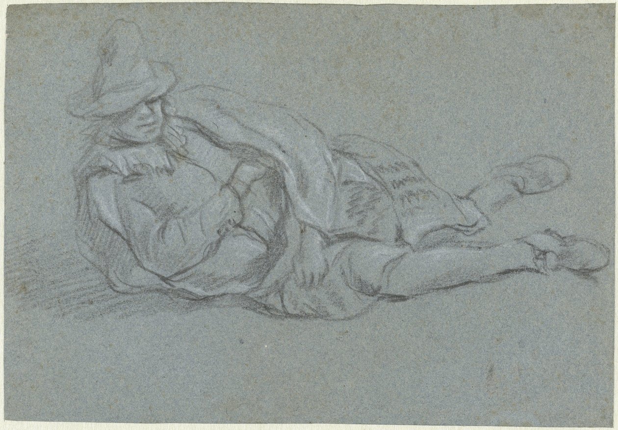 Ležící muž od Jan Havicksz. Steen (possibly)