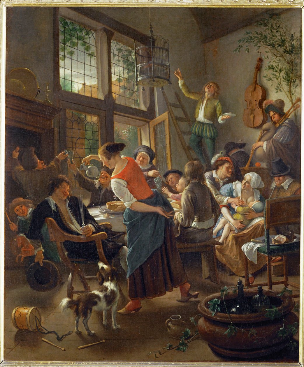 Rodinná večeře ... od Jan Havicksz. Steen