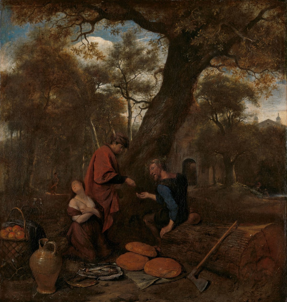 Erysichthon prodává svou dceru od Jan Havicksz. Steen