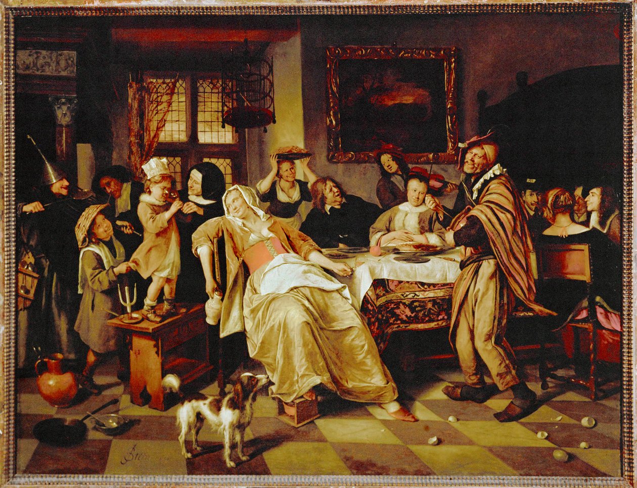 Dort na svátek Dvanácté noci od Jan Havicksz. Steen