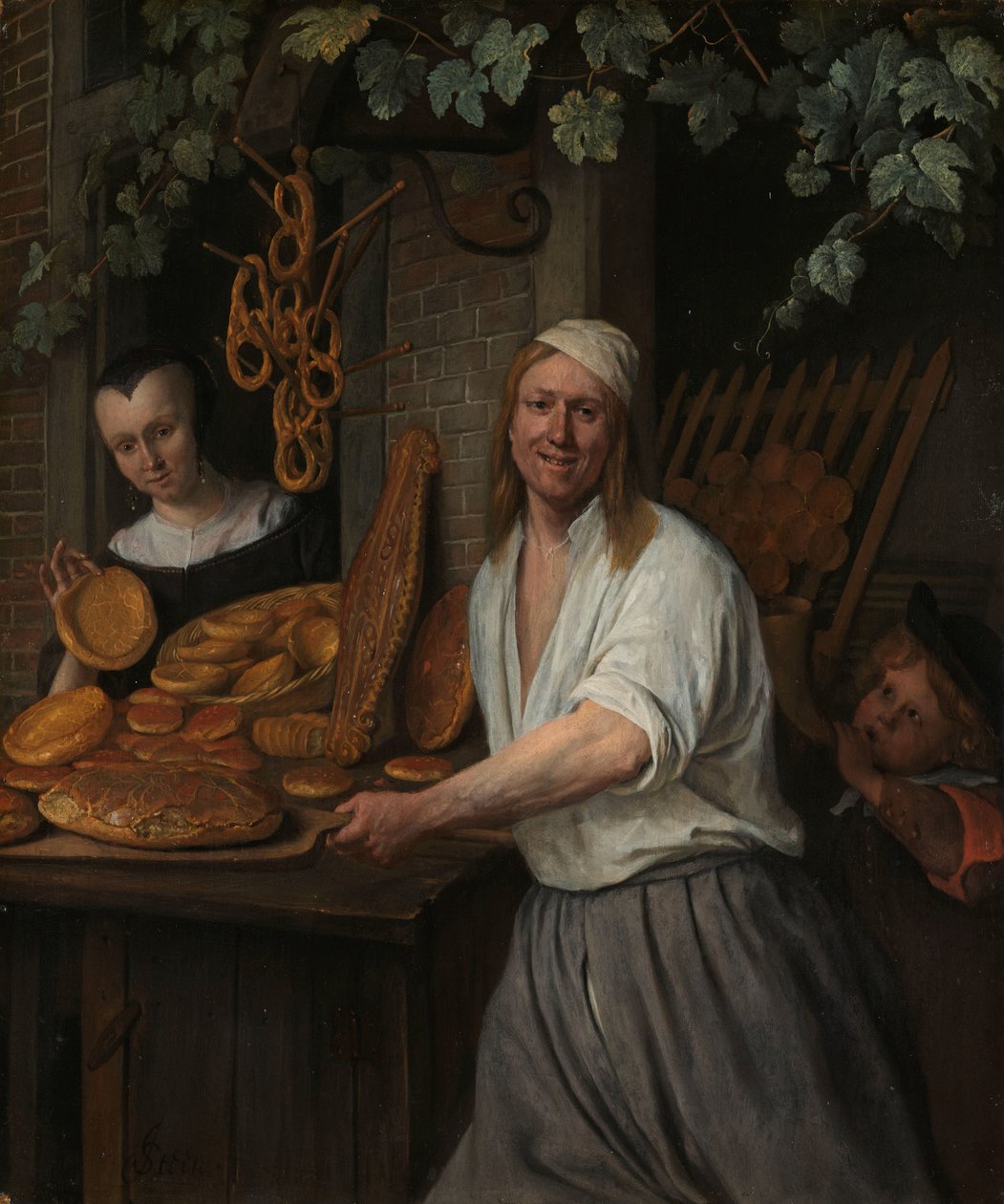 Baker Arent Oostwaard a jeho manželka Catharina Keizerswaard Leidenský pekař Arent Oostwaard a jeho manželka Catharina Keizerswaard od Jan Havicksz. Steen