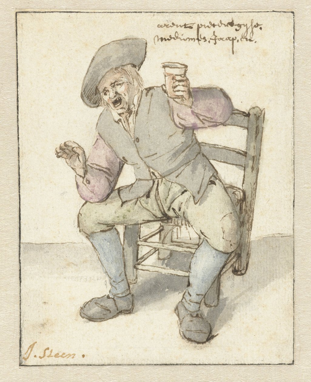 Zpívající farmář od Jan Havicksz. Steen