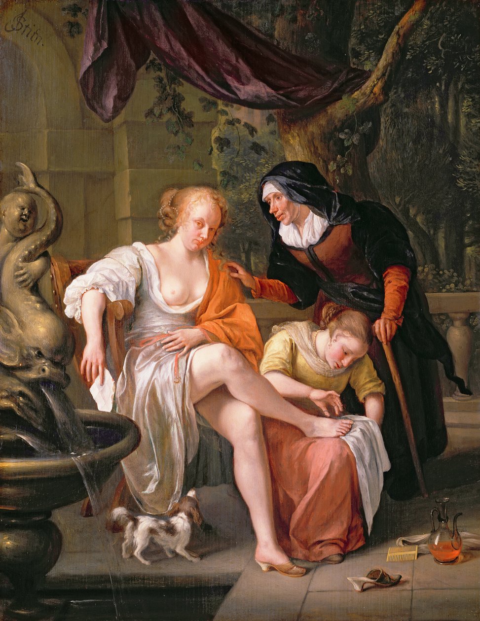 Batšeba po koupeli od Jan Havickszoon Steen