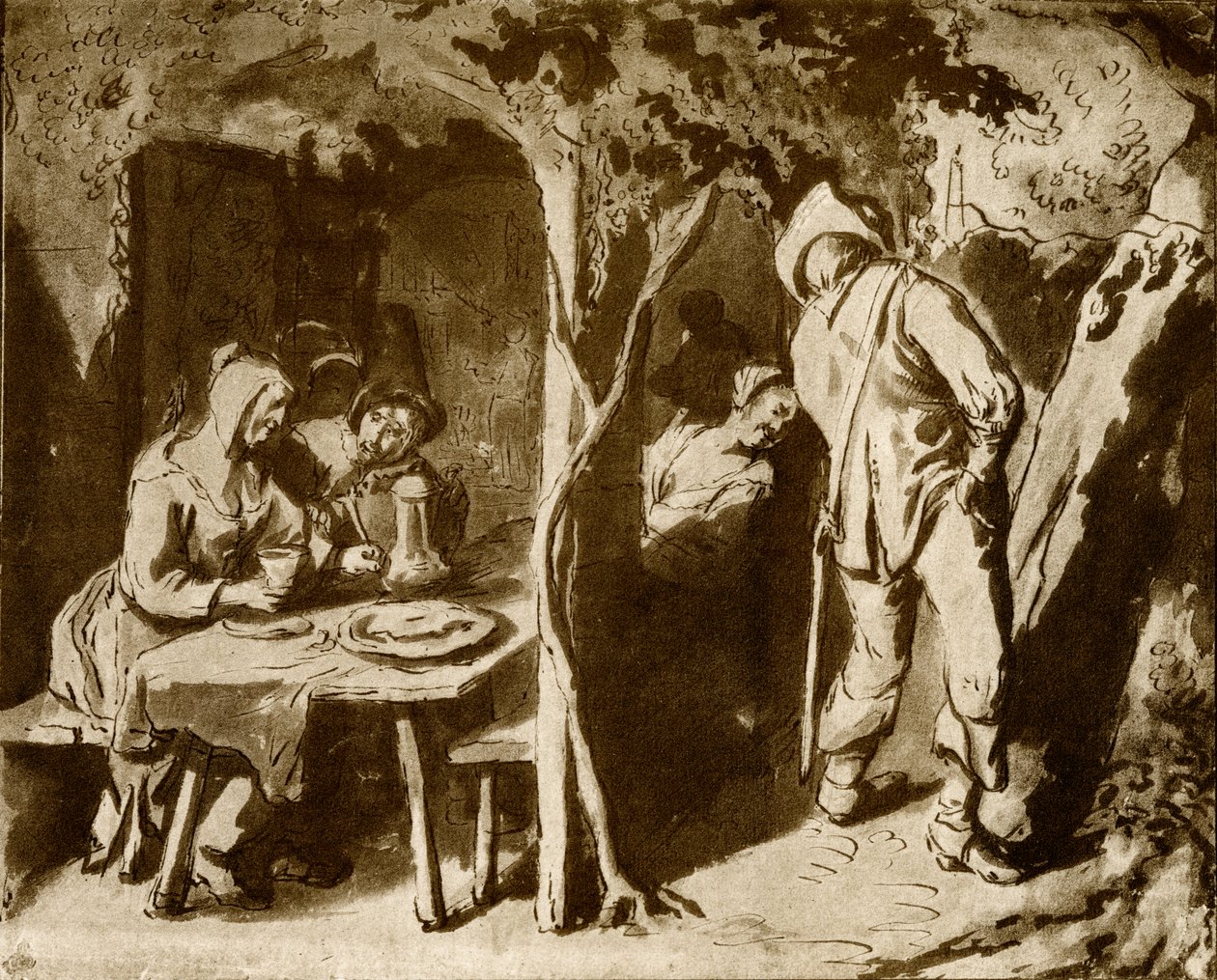 Zahrada hospody od Jan Havickszoon Steen