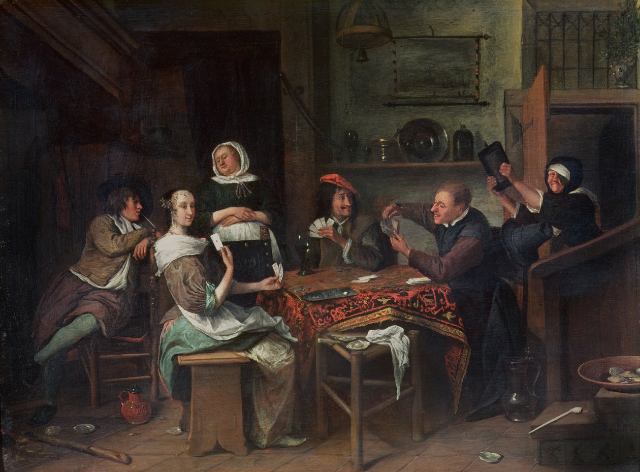 Hráči karet od Jan Havickszoon Steen