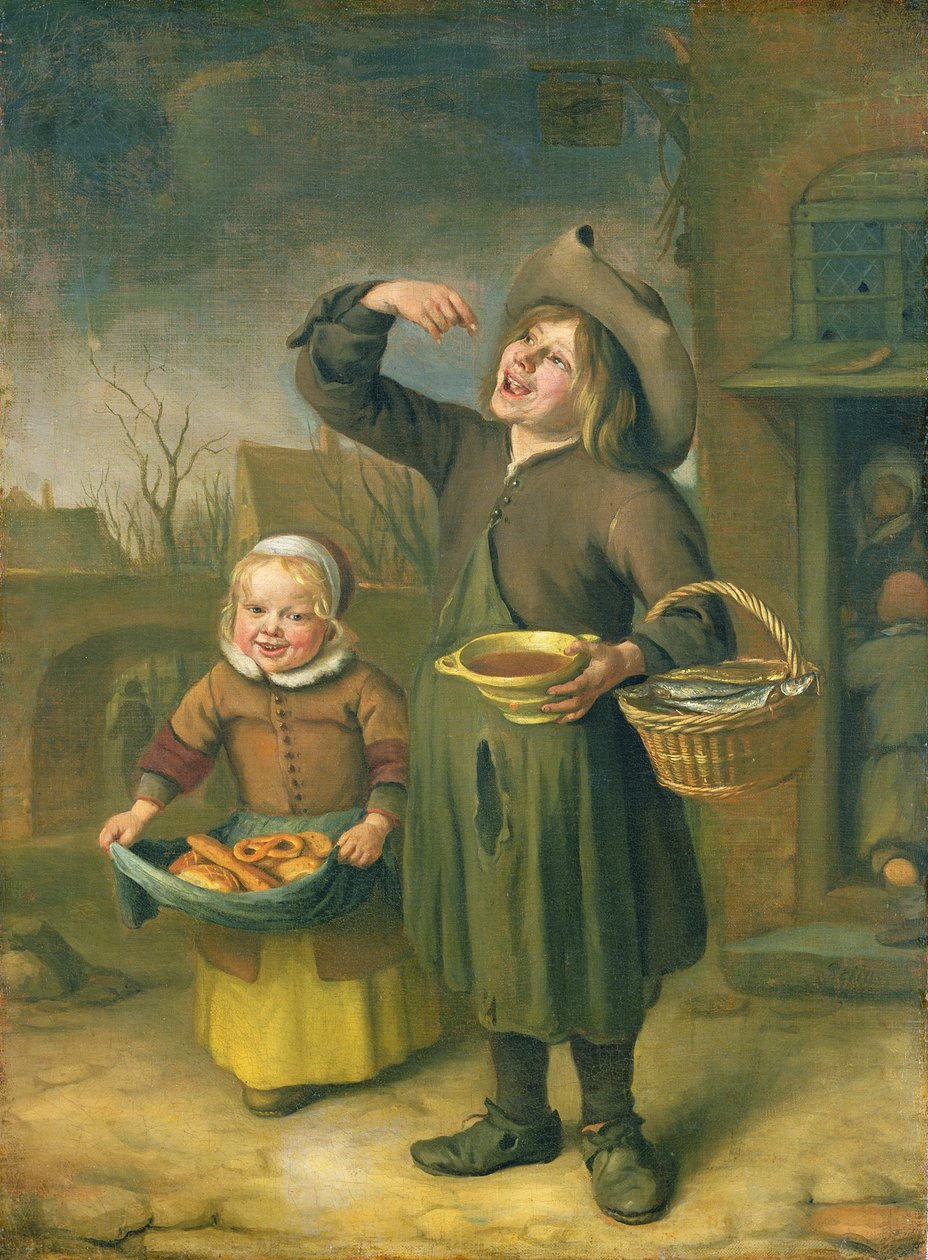 Požírač sirupů (Chlapec olizující sirup) od Jan Havickszoon Steen