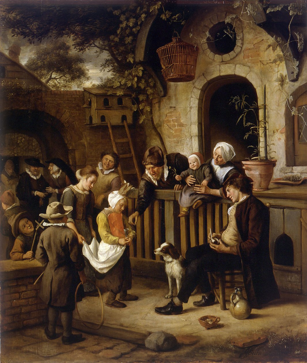 Malý sběratel almužen od Jan Havickszoon Steen