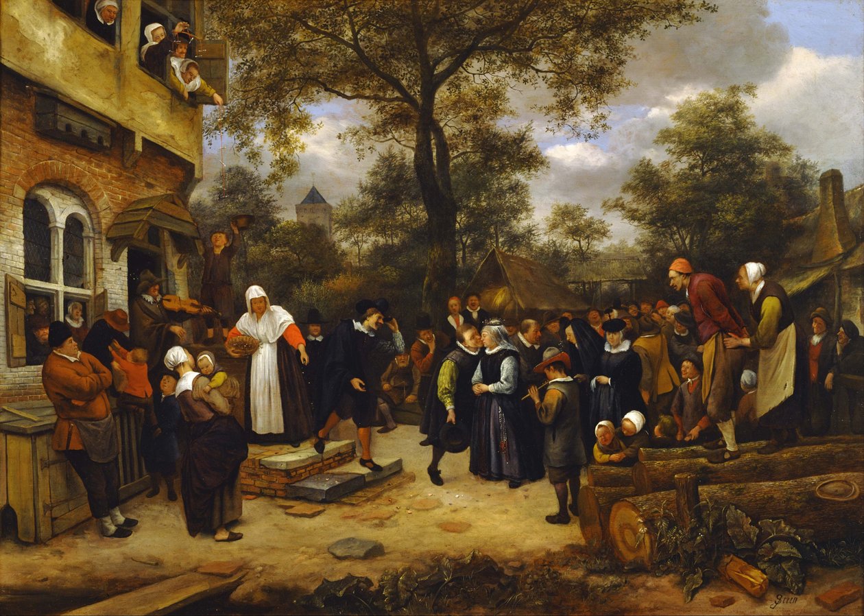 Vesnická svatba od Jan Havickszoon Steen
