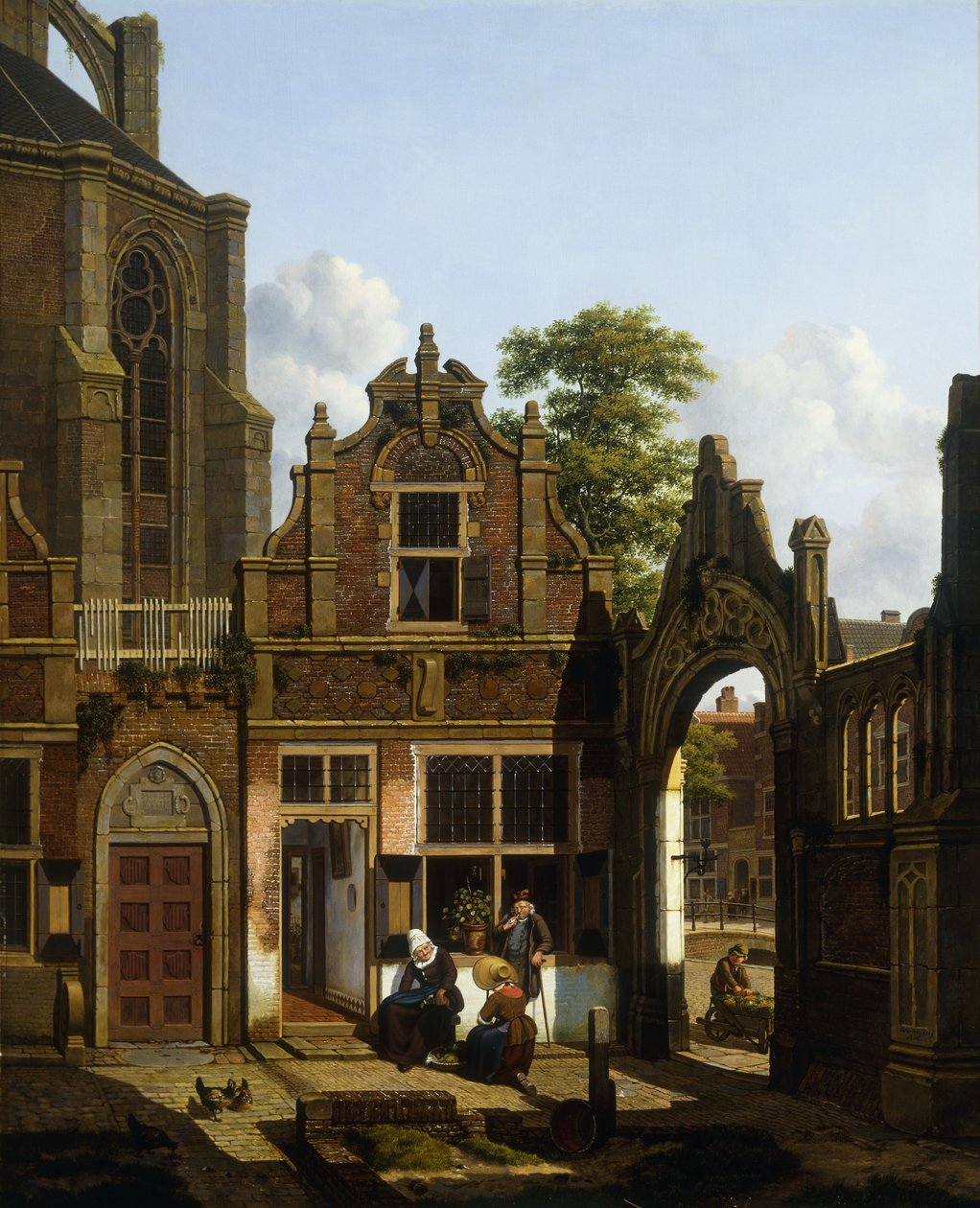 Nizozemské nádvoří, 1822 od Jan Hendrik Verheyen